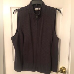 Kim Rogers Dark Gray Quilted Vest